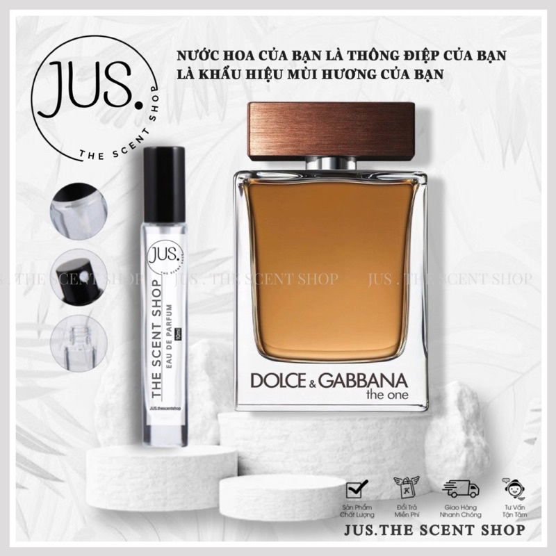nước hoa d&g the one edt 10ml dạng xịt. [ 𝐉𝐔𝐒.𝐓𝐡𝐞𝐬𝐜𝐞𝐧𝐭 ]