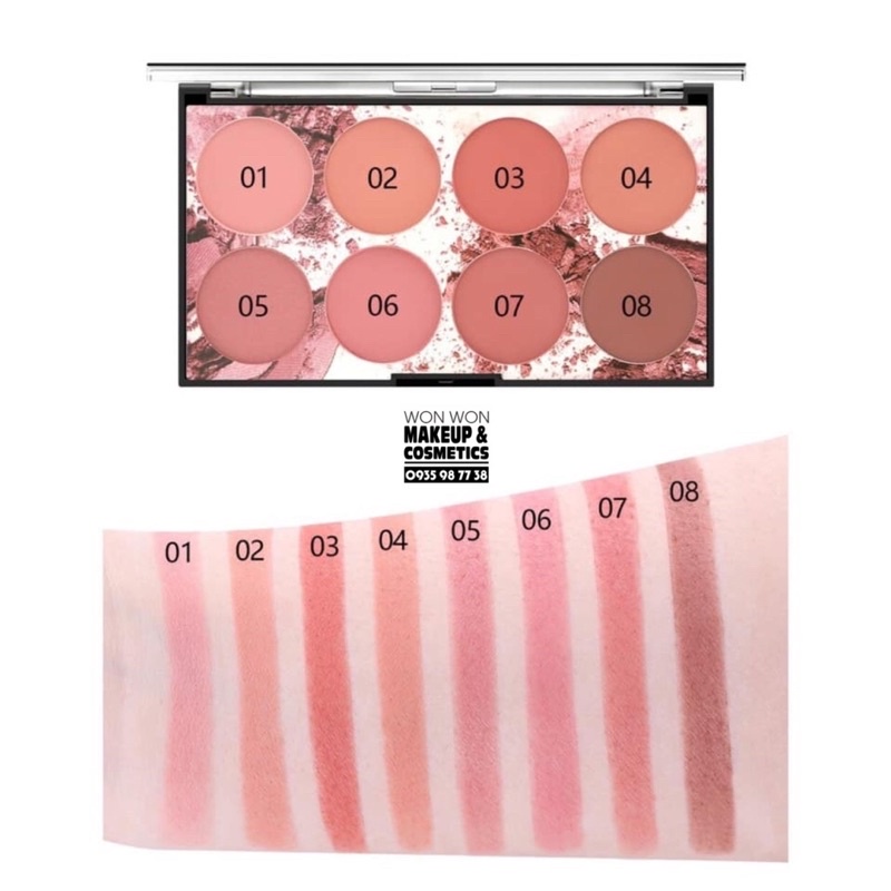 BẢNG MÁ MISS ROSE 8 Ô MÀU "TONE TÂY” - Hàng siêu nét loại 1