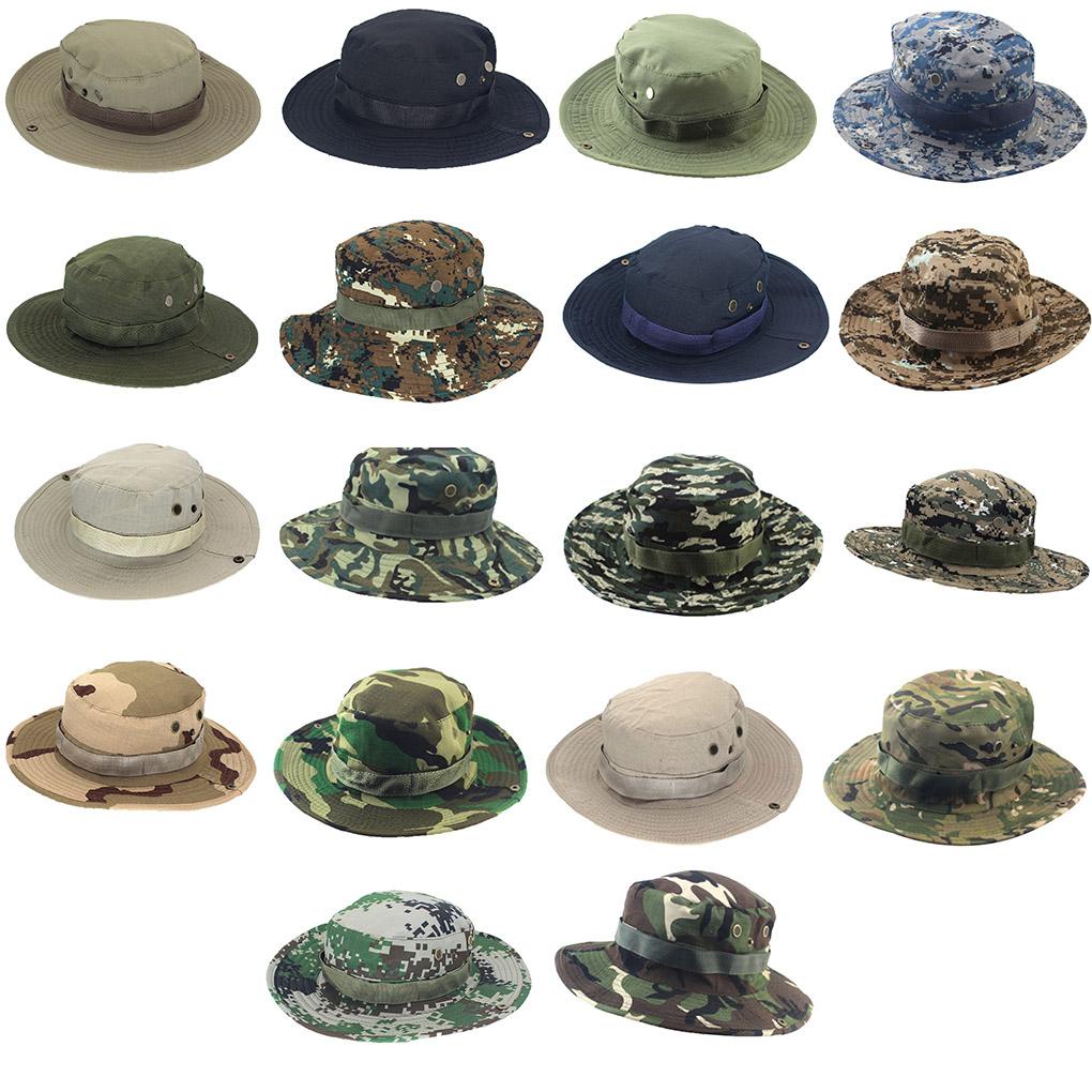 Mũ Tai Bèo Vành Tròn Chống Nắng Màu Khaki Dùng Khi Đi Leo Núi / Câu Cá Dành Cho Nam Nữ