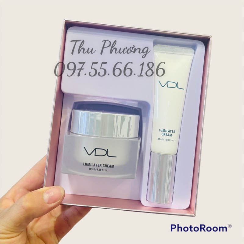 SET KEM DƯỠNG TRẮNG DA NÂNG TONE VDL LUMILAVER CREAM 50ML + 30ML ( date 2025)