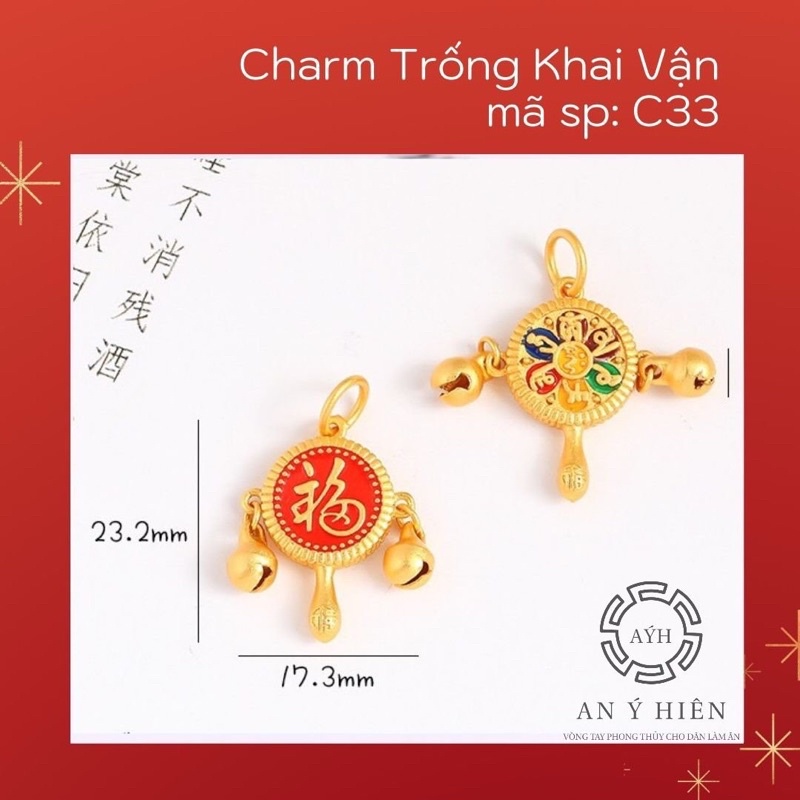 Charm Trống khai vận C33 ( Charm Cao cấp)