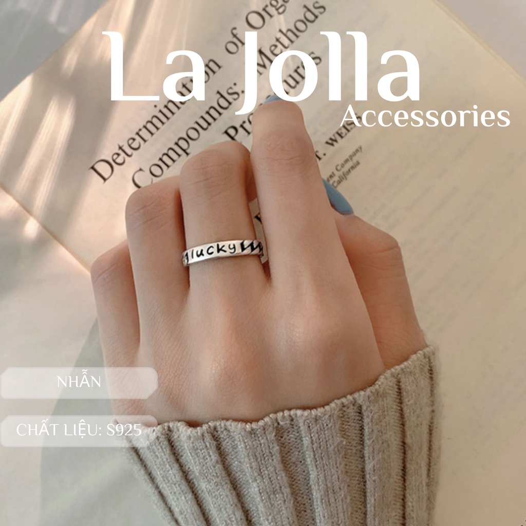 Set 2 nhẫn mạ bạc unisex