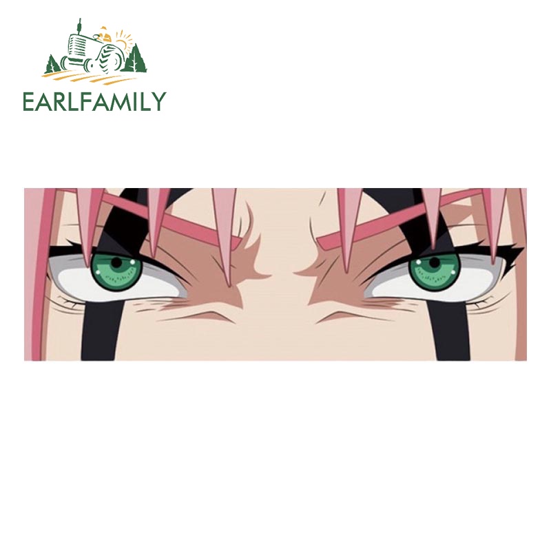 Đề Can vinyl Dán Xe Hơi / Xe Máy sharingan ninja anime 13cm Chống Thấm Nước