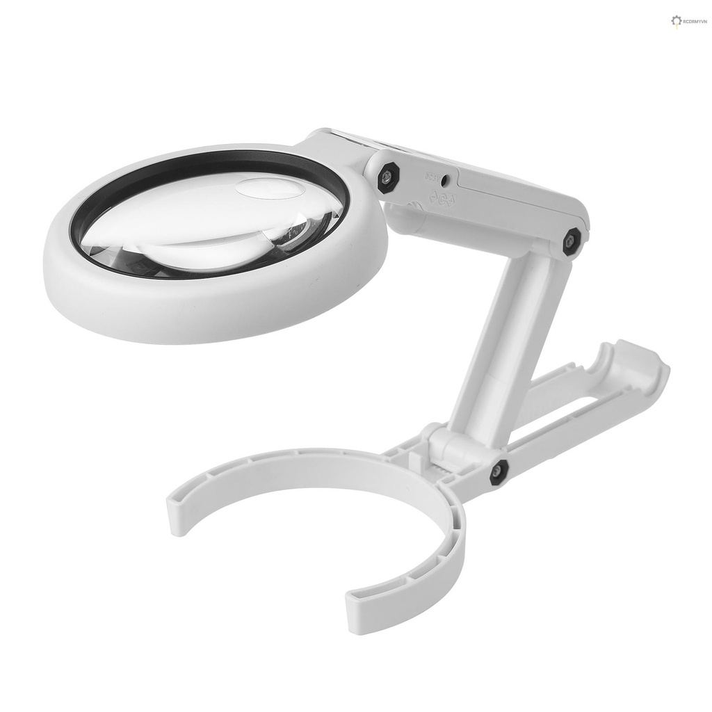 Kính Lúp Cầm Tay 5X / 10X Có Đèn LED Và Giá Đỡ Kết Nối USB Hỗ Trợ Sửa Chữa Đồng Hồ / Đồng Hồ Điện Tử rcdr14vn