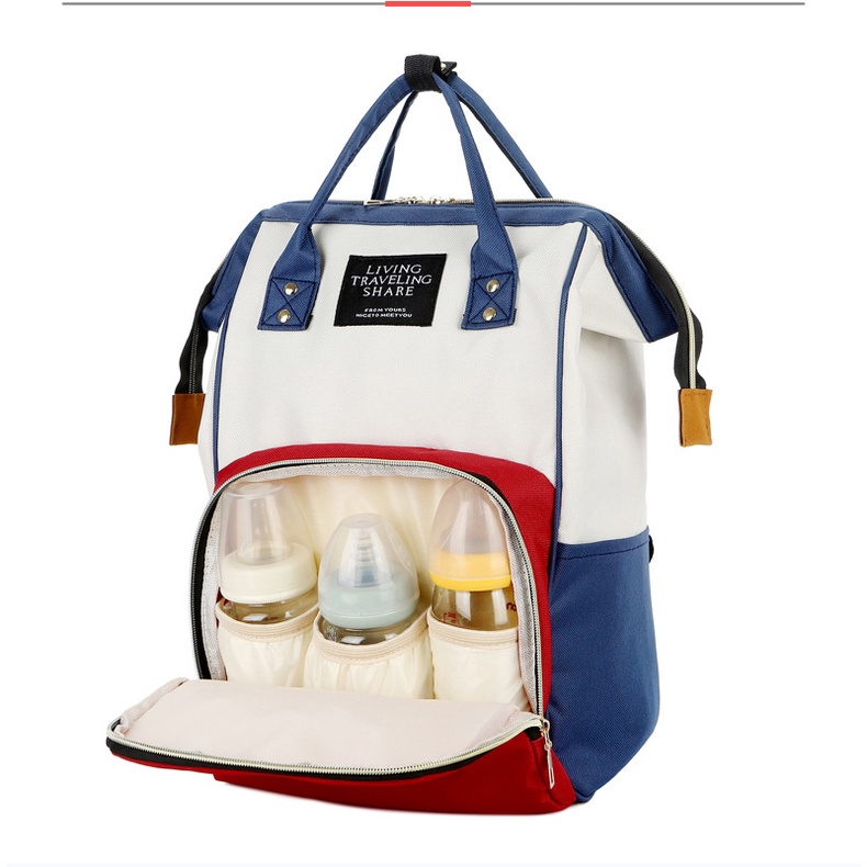 Balo thời trang phong cách Hàn Quốc dày dặn chống thấm nước dùng để bỉm tả sữa cho các mẹ - BEE GEE –BLTT34535