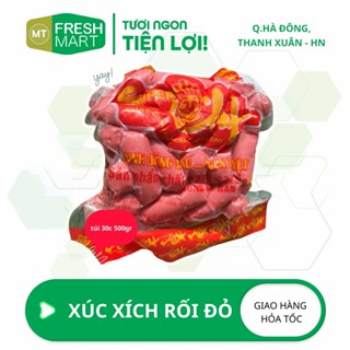 Xúc Xích đỏ ăn liền CP chiên, thả lẩu, xiên que gói 500gr