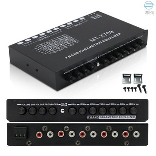 Professional 7 Band Car Equalizer Multifunctional Car Audio EQ Tuning Crossover Amplifier Parametric Equalizer Car Audio Equalizer