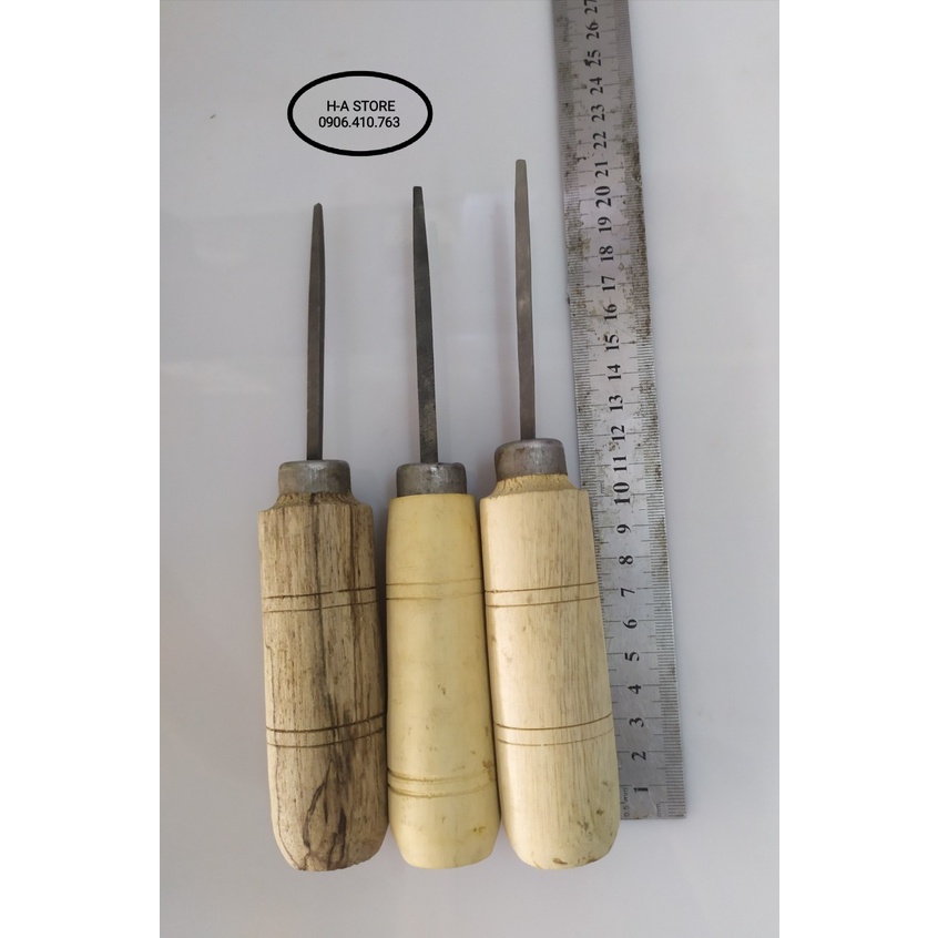 Dũa tam giác 3 cạnh 4inch cán gỗ