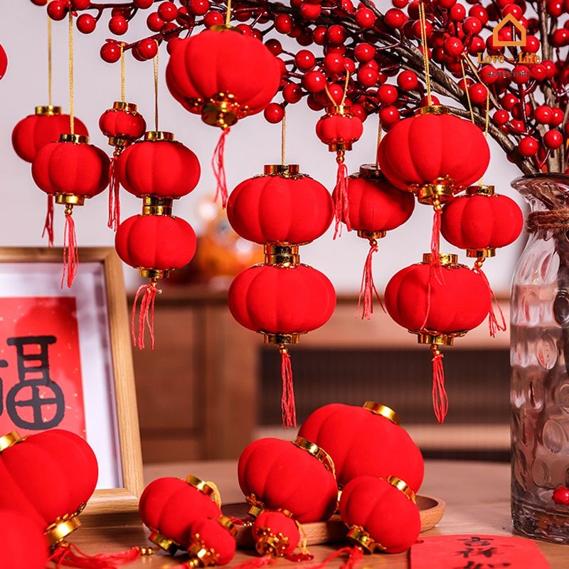 Set 20 / 30 Lồng Đèn Treo Trang Trí Tiệc Cưới / Năm Mới Phong Cách Trung Hoa