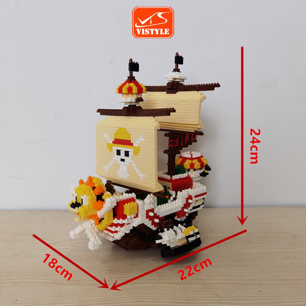 Đồ chơi Lắp Ráp Tàu Hải Tặc Thousand Sunny, Đảo Hải Tặc One Piece - Vistyle