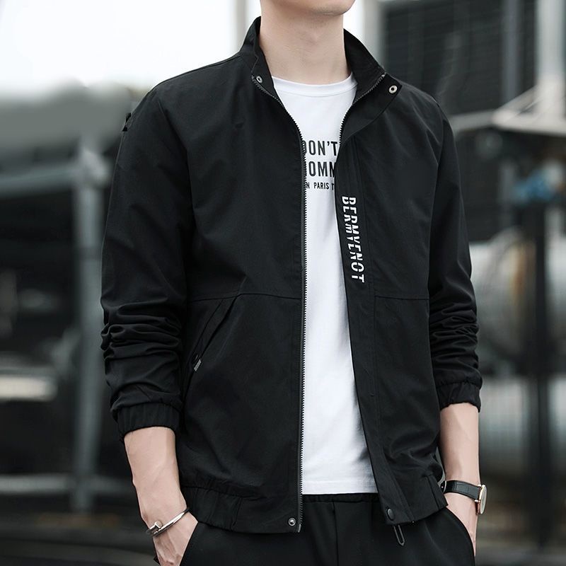 Áo Khoác Cổ Đứng Phong Cách Hàn Quốc Thời Trang Mùa Thu Cho Nam áo khoác áo khoác nam áo khoác dạ khoác jacket áo khoác gió nam áo khoác dù nam áo khoác dạ nam nam áo khoát nam áo khoác nam hàn quốc áo khoác nỉ nam