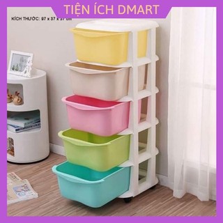 Tủ đa sắc 5 tầng lắp ghép