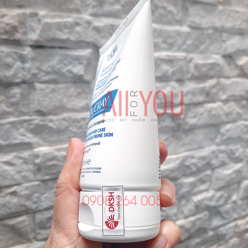 DUCRAY Kertyol PSO Shampoo 125mL - Dầu Gội Đầu Cho Gàu Mảng, Vảy Nến.