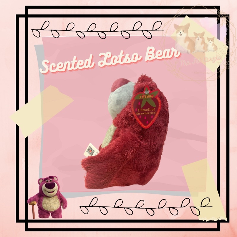 Gấu bông Lotso gấu dâu có mùi thơm lông xù mềm 30-35cm