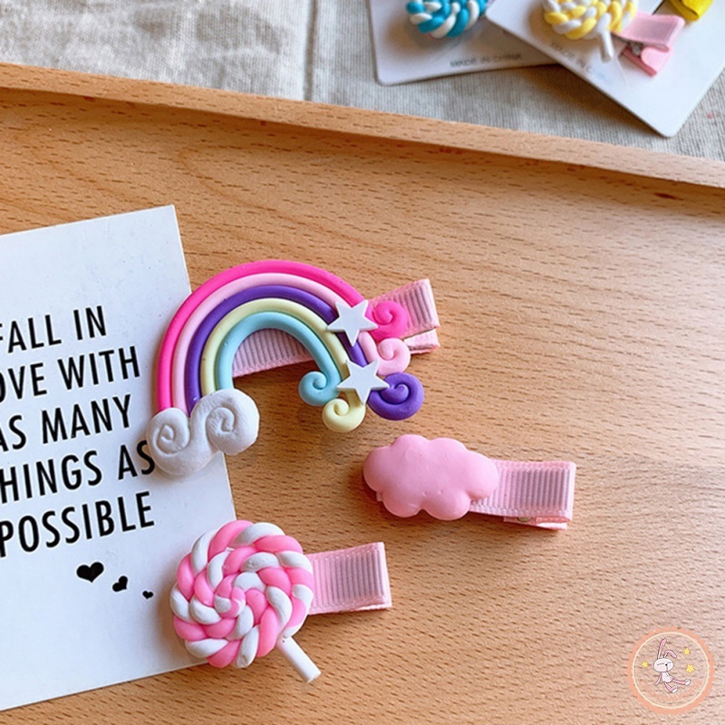 Bộ 3 Kẹp Tóc Dễ Thương Cho Bé Gái