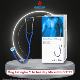 Ống nghe Y tế hai dây Microlife ST77 chuyên dùng nghe huyết áp, nhịp tim