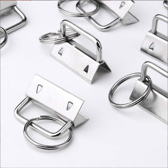 Móc khóa gắn dây vải cotton bằng kim loại chuyên dụng làm vòng tay túi xách