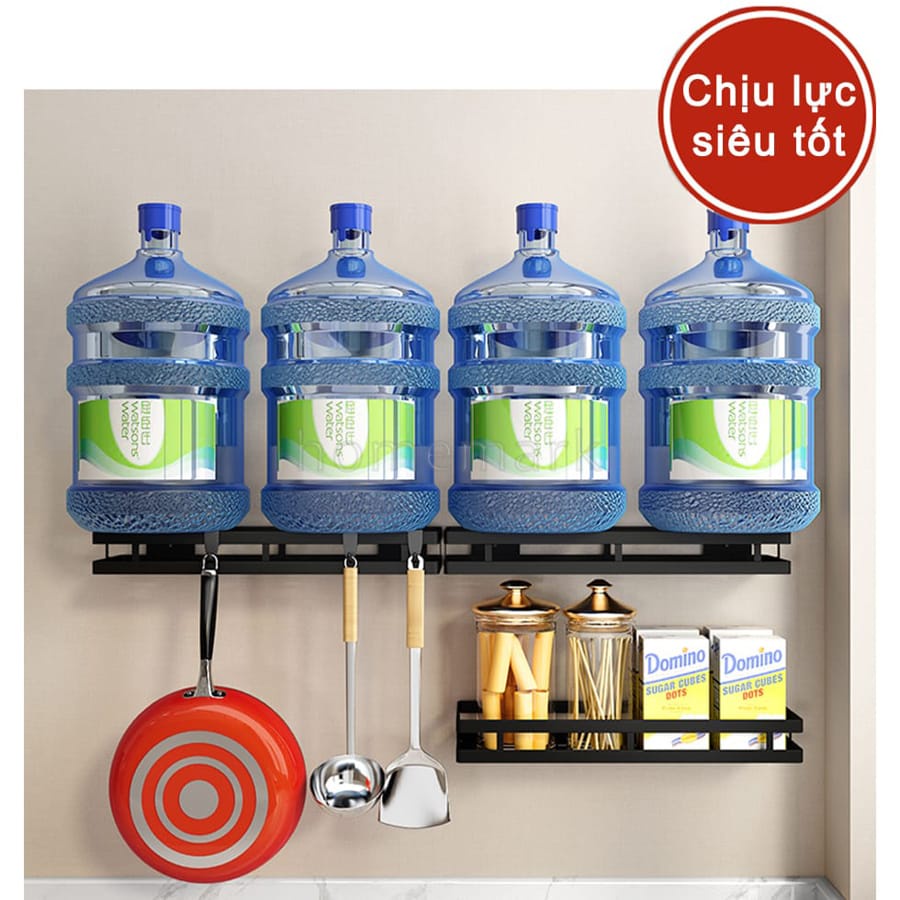 Kệ Để Đồ Gia Vị Sắt Sơn Tĩnh Điện, Kệ Dán Tường Nhà Bếp, Giá Để Đồ Đa Năng Kèm Miếng Dán Tiện Dụng