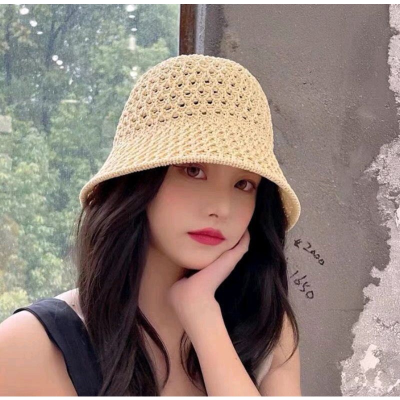 Nón Vành Nhỏ Len Đan Phong Cách Vintage Thời Trang Nữ Korea gấp gọn Lh0917399527