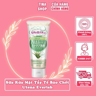 Sữa rửa mặt tina japan mart - sữa rửa mặt tẩy tế bào chết utena everish facial cleansing scrub wash 135g