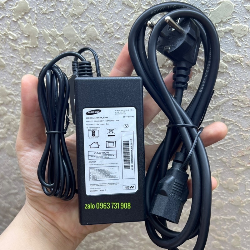 Adapter nguồn 9V-5A chính hãng samsung