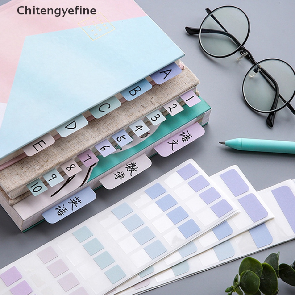 Set 240 Thẻ Đánh Dấu Trang Sách Nhiều Màu Sắc Có Thể Tháo Rời