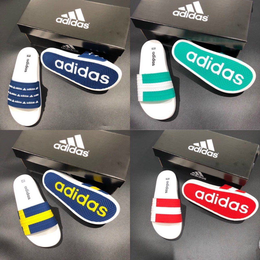Dép ADIDAS Hàng Cao Cấp nhập khẩu , Đế cao su non nguyên khối chống trơn trượt