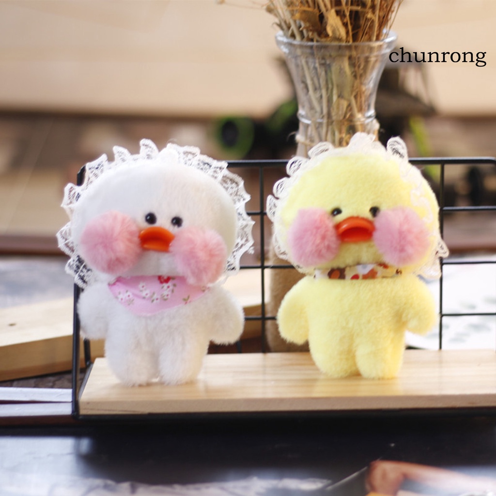 Móc Khóa Hình Vịt Nhồi Bông Mini Dễ Thương