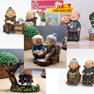 Mô hình tượng ông bà anh 7 kiểu Yêu thương hạnh phúc