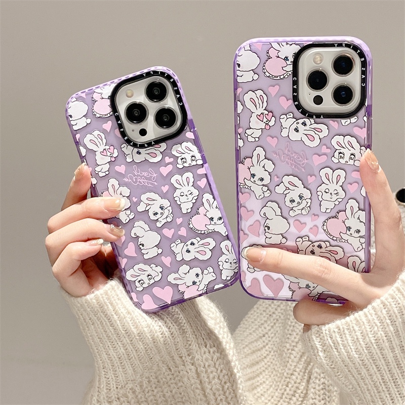 Ốp Điện Thoại TPU Silicon Mềm Chống Sốc Hình Thỏ Cho iPhone 11 12 13 14 Pro MAX 7 8 14 Plus X XR XS MAX