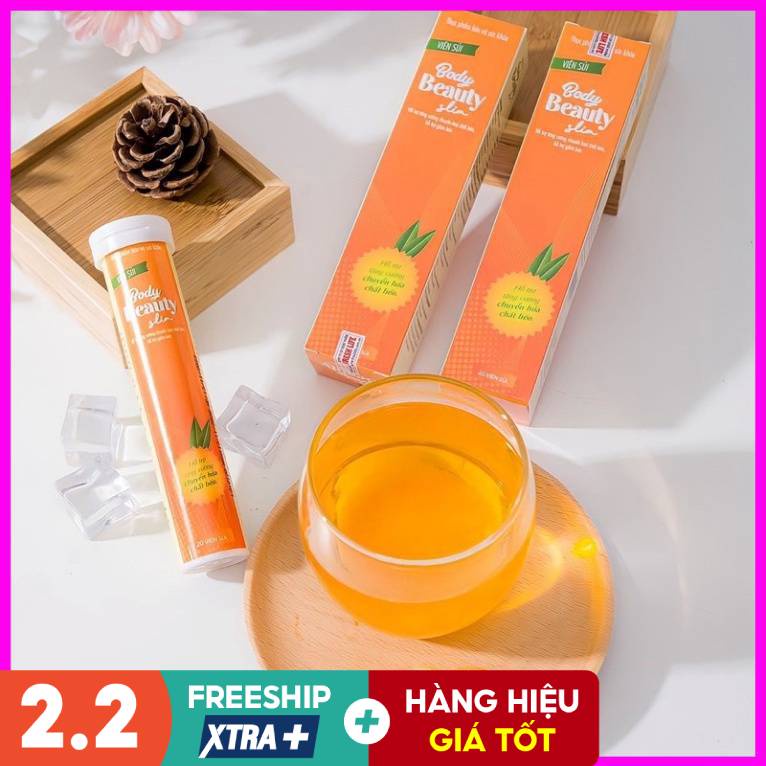Viên Sủi Giảm Cân BODY BEAUTY SLIM Hộp 20 Viên Chính Hãng 100%