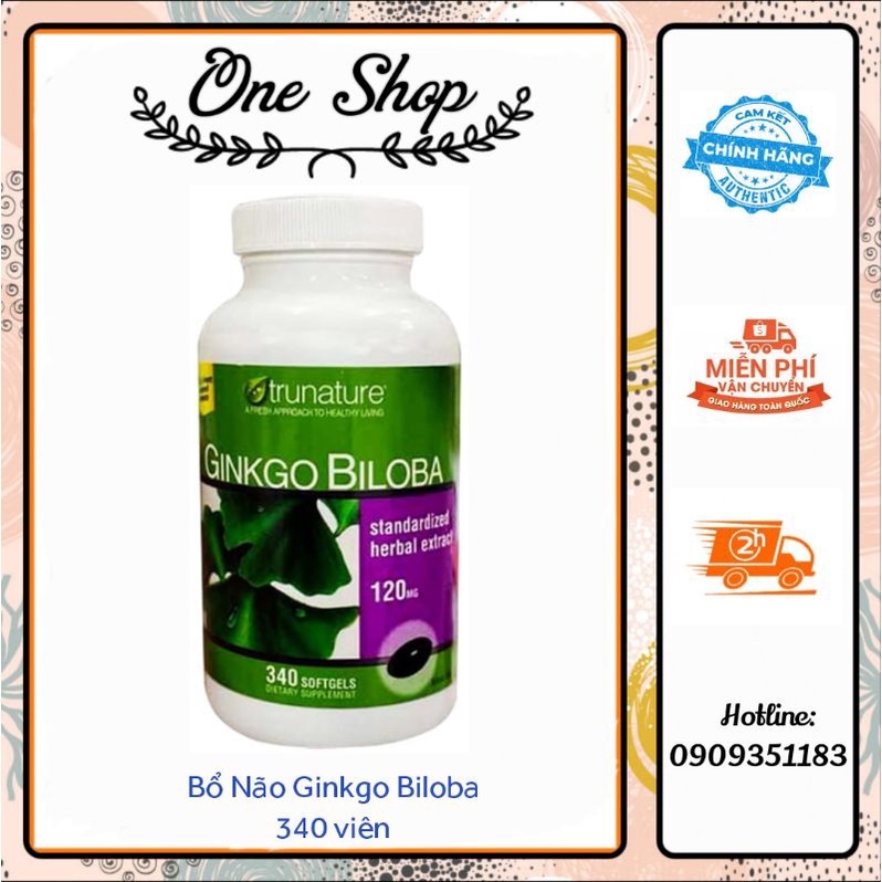 Viên uống bổ não Ginkgo Biloba 120mg 340 viên của Mỹ