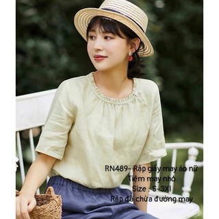 Rn489_rập giấy may áo nữ