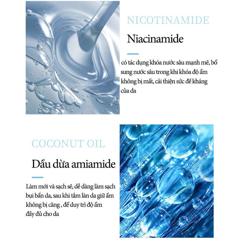Sữa tắm trắng da Niacinamide Body Wash Soap làm trắng da toàn thân Làm trắng da mặt Tẩy tế bào chết Tẩy tế bào chết Dưỡn
