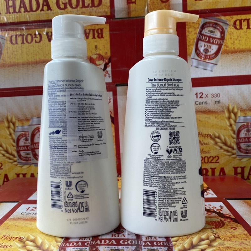 Dầu gội và dầu xả Dove thái lan 400ml và 425ml