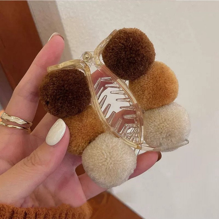 Kẹp Tóc Đuôi Ngựa Bằng Nhựa Nhiều Màu Sắc Phong Cách Hàn Quốc Dành Cho Nữ