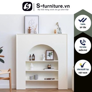 Kệ lò sưởi decor , tủ gỗ phong cách bắc âu trang trí phòng kiểu dáng sang trọng s-furniture.