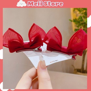 Nơ kẹp tóc tiểu thư [Set 2 chiếc] FreeShip Extra