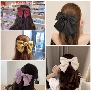 Kẹp nơ siêu to lụa satin đẹp