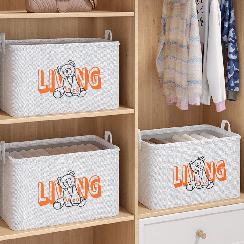 Household Storage Box Fabric Storage Clothes Basket Clothes Debris Baskets Extra Large Wardrobe Draw