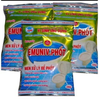 Men sử lý bể phốt emuniv