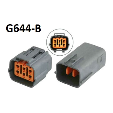 G644-Giắc cắm phù hợp cho Ford Focus thắng van xả khí tuần hoàn 6 lỗ 2.2mm