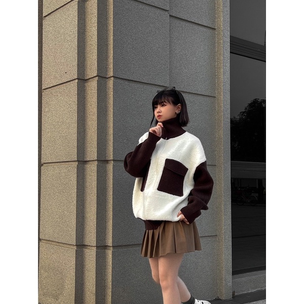 Áo khoác len túi ngực cao cấp AK2321 by COCCACH