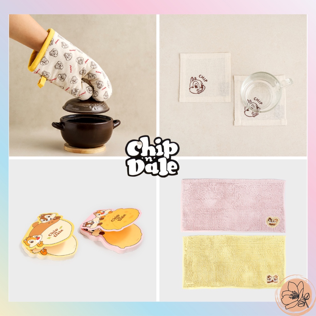 Daiso x Thảm Lót Sàn Nhà Bếp Dòng Disney Chip and Dale