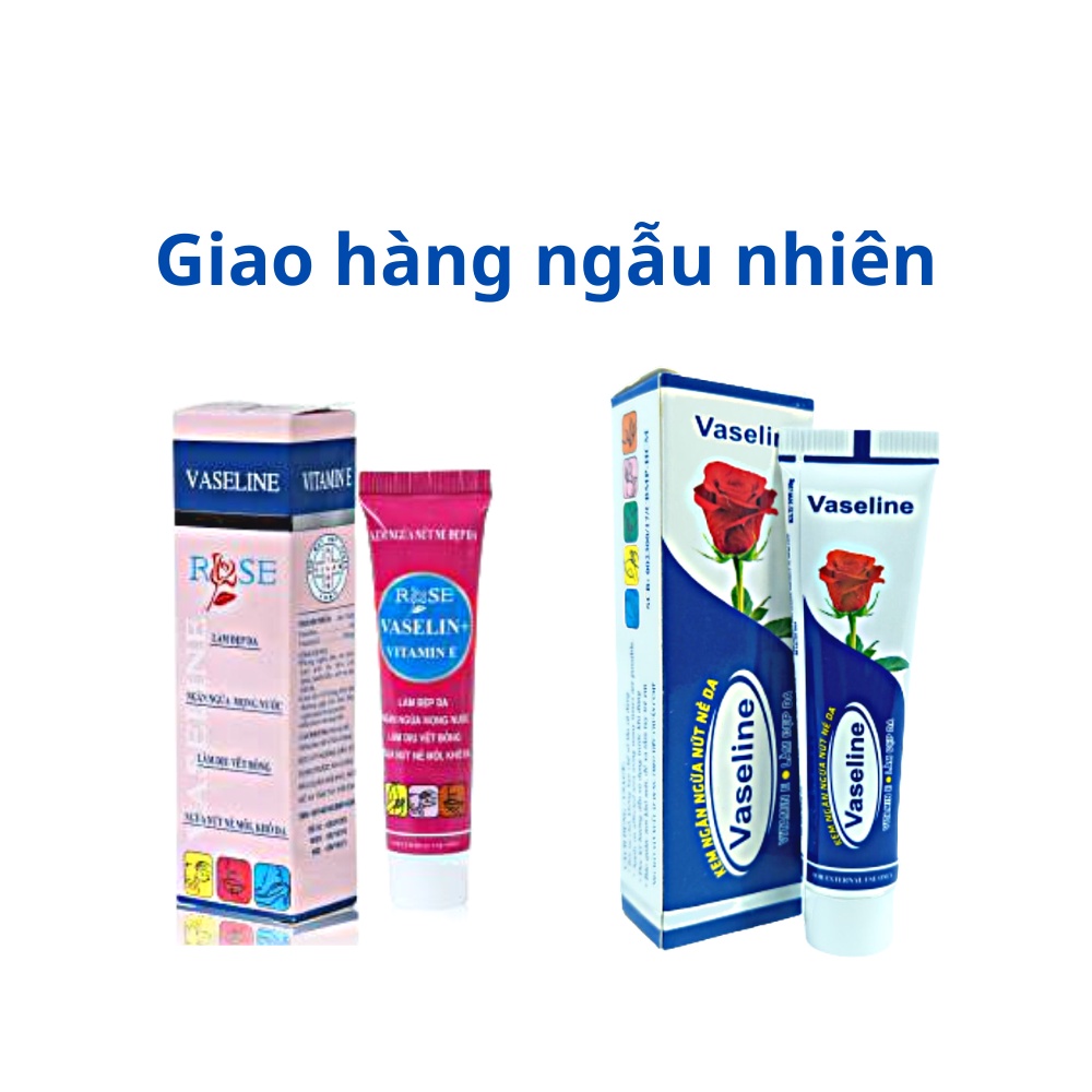Vaseline - Sáp vaselin dưỡng môi, ngăn nẻ môi, khô môi, da làm đẹp da, làm dịu vết bỏng Tuýp 10g