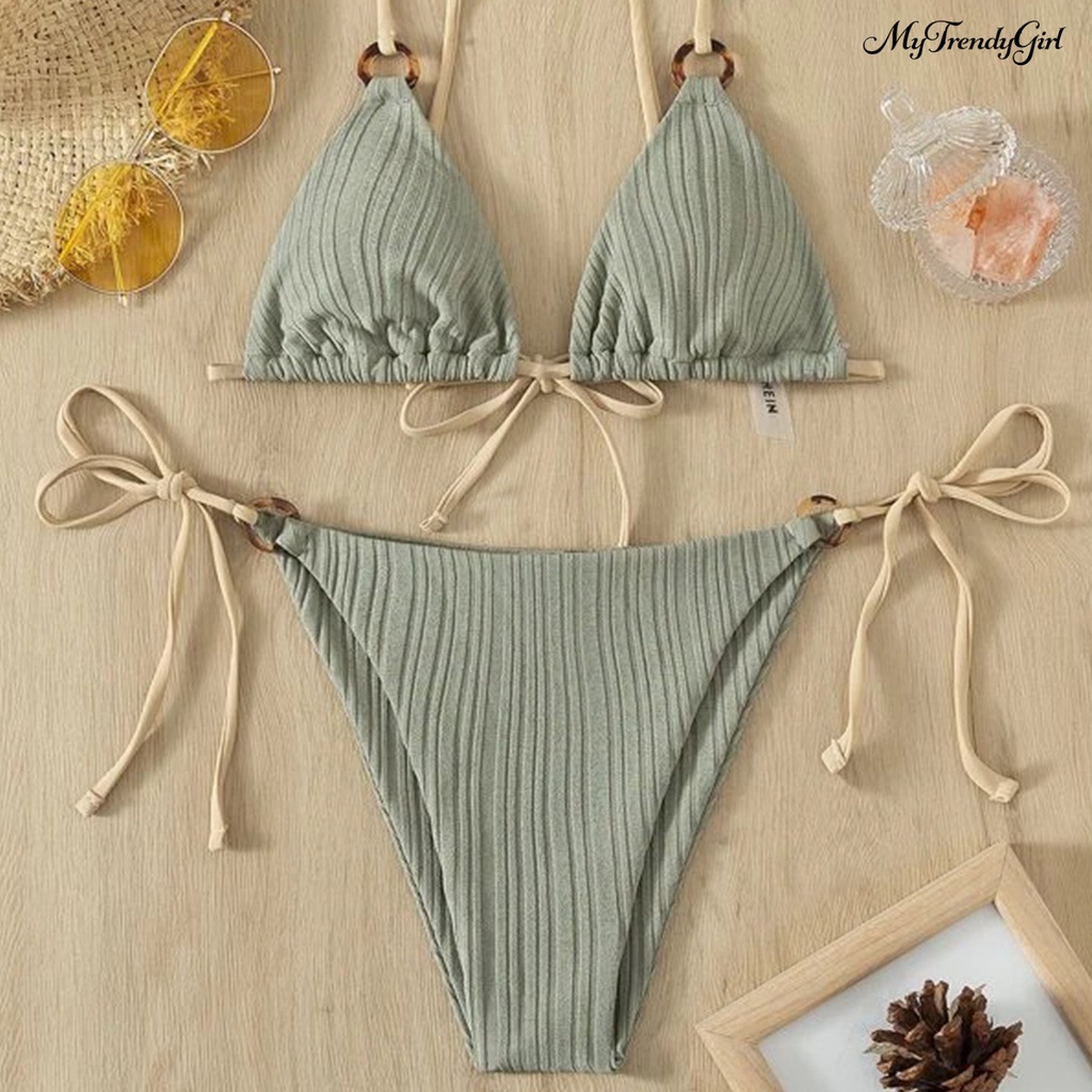 Bộ Bikini 2 Mảnh Màu Sắc Thời Trang Cho Nữ