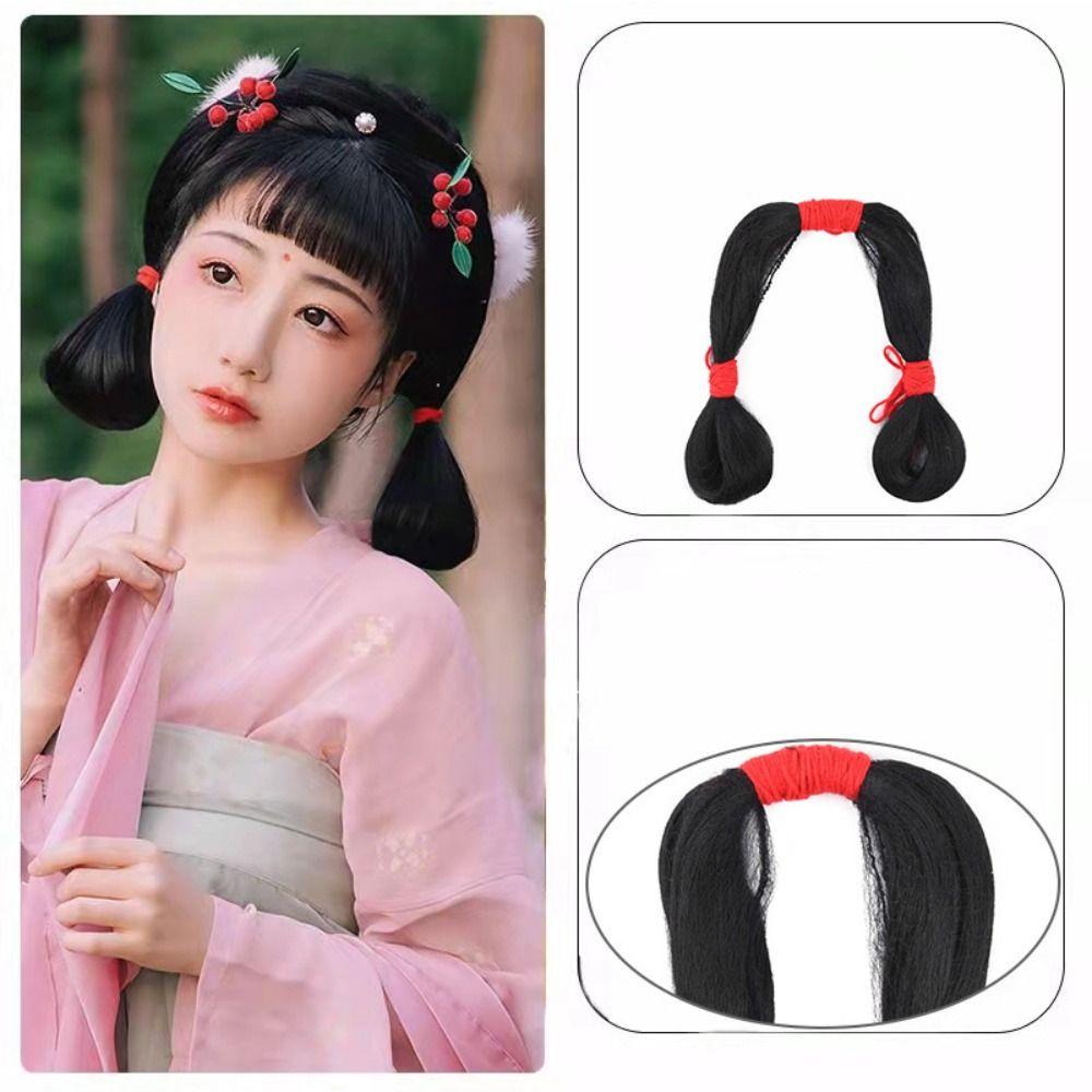Moccho1 Tóc Giả Cài Tóc Kiểu Dáng vintage Phong Cách hanfu Cho Nữ