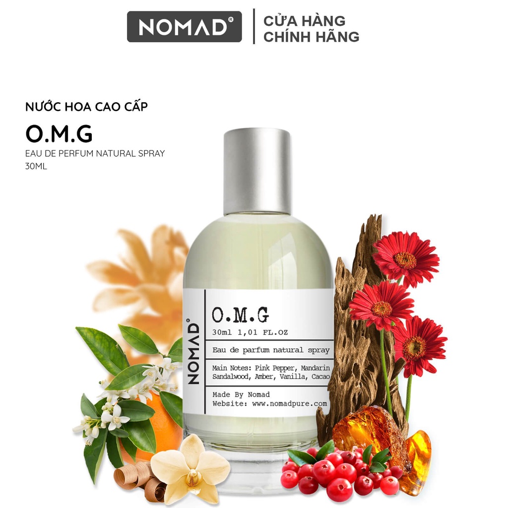 Nước Hoa Unisex Nomad Phong Cách Sang Trọng, Lưu Hương Lâu 6h - O.M.G