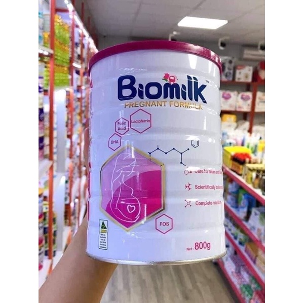 Sữa bầu Biomilk mama nhập khẩu nguyên lon Của Úc hạn 5/2023 dùng cho phụ nữ mang thai và sau sinh