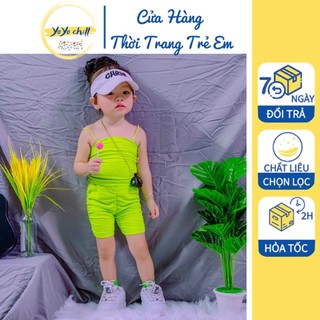 Set bộ áo hai dây quần ngố thun cotton co dãn nhún phong cách thể thao 🍇🍇🍇🍇🍇